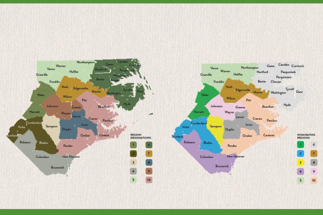 Nominating Regions Map